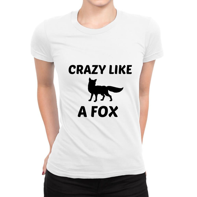 Crazy Fox Ladies Fitted T-Shirt by Perfect Designers | Artistshot