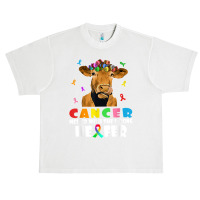 Cancer Messed With The Wrong Heifer Cow Lover Fight Cancer T Shirt Urban Heavy T-shirt | Artistshot