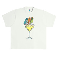 Parrots On Vacation Drinking Margarita Hawaiian Shirt Birds T Shirt Urban Heavy T-shirt | Artistshot