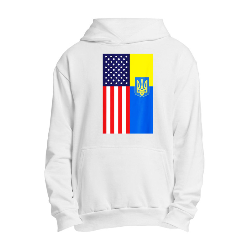 Half American Flag Support Urban Pullover Hoodie | Artistshot