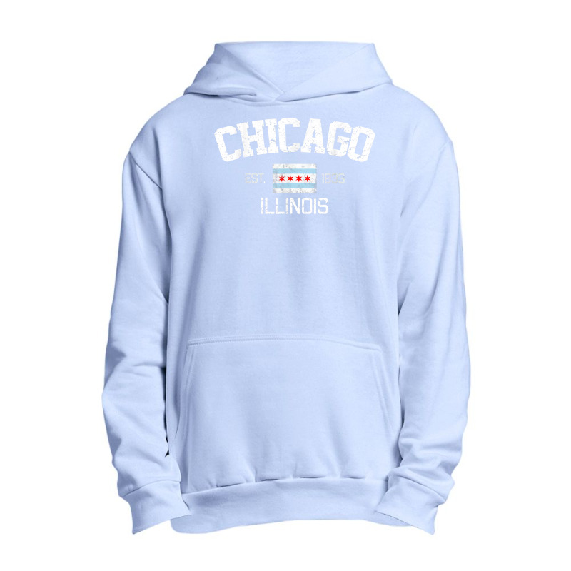 Vintage Chicago Illinois Est. 1833 Gift T Shirt Urban Pullover Hoodie | Artistshot