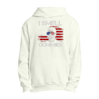 Vintage American Flag Funny Political I Smell Commies T Shirt Urban Pullover Hoodie | Artistshot