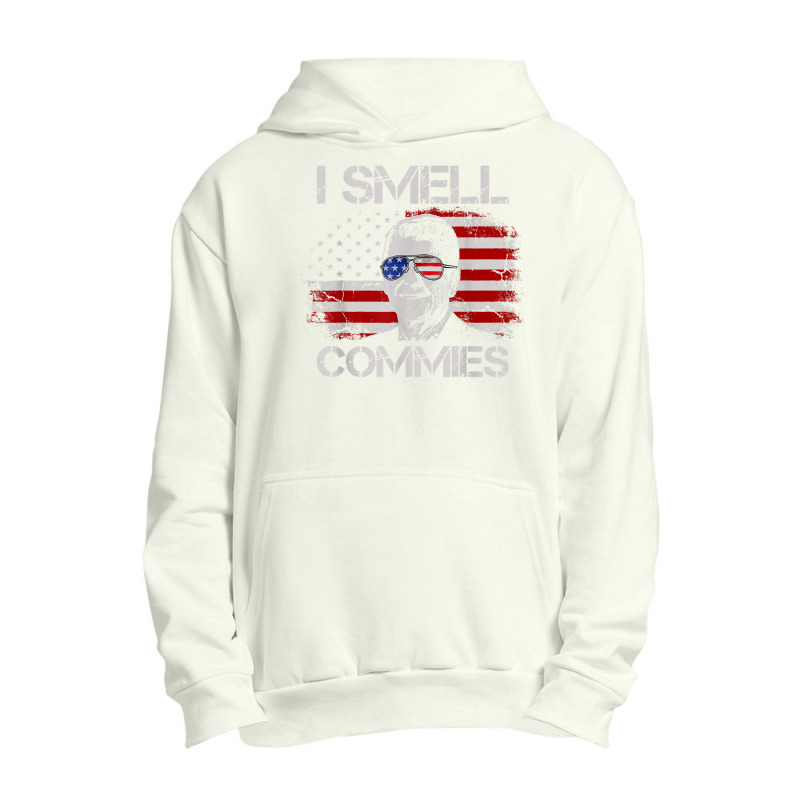 Vintage American Flag Funny Political I Smell Commies T Shirt Urban Pullover Hoodie | Artistshot