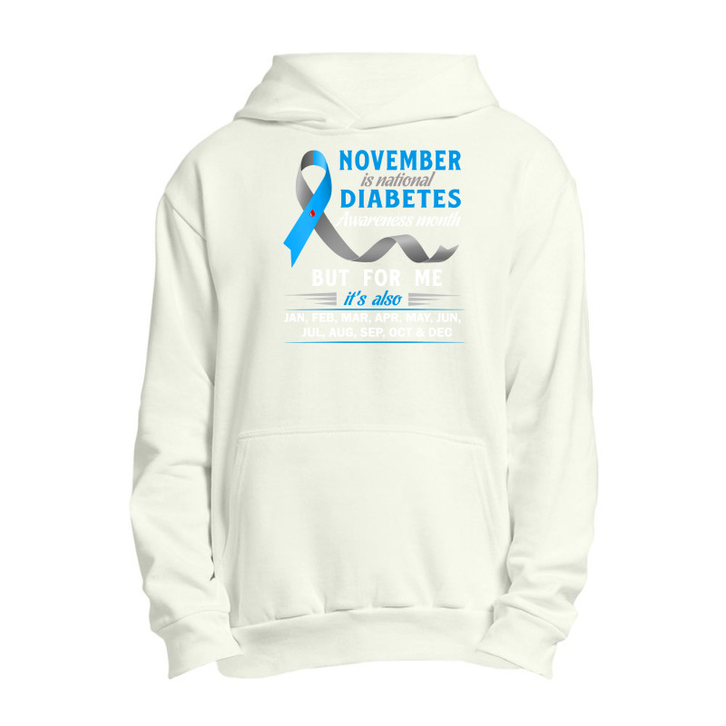 Diabetes Diabetic Diabetes Awareness November Is National Diabetes Awr Urban Pullover Hoodie by permad | Artistshot