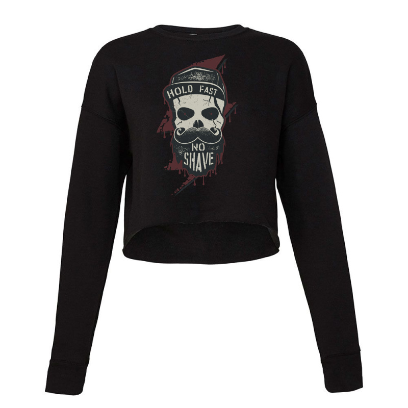 Skull Lightning Cropped Sweater by Biraj | Artistshot