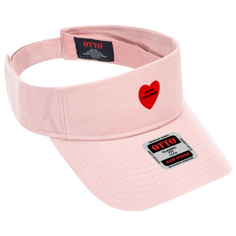 Love Hiroshima, Hashtag Heart, Love Hiroshima 2 Visor Hat | Artistshot