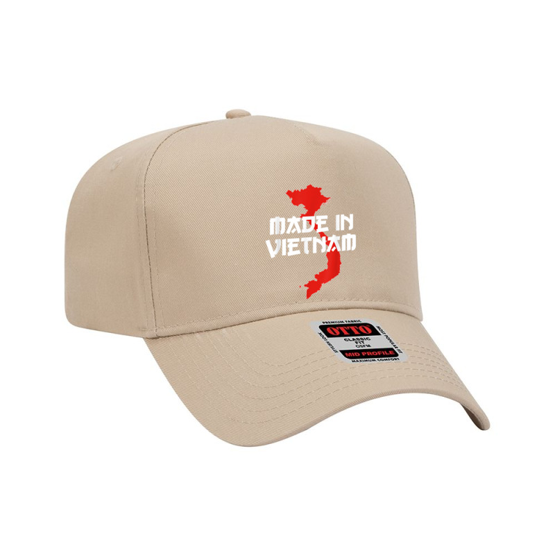 Made In Vietnam Vietnamese Language Funny Quote T Shirt Adjustable Baseball Cap by James William | Artistshot