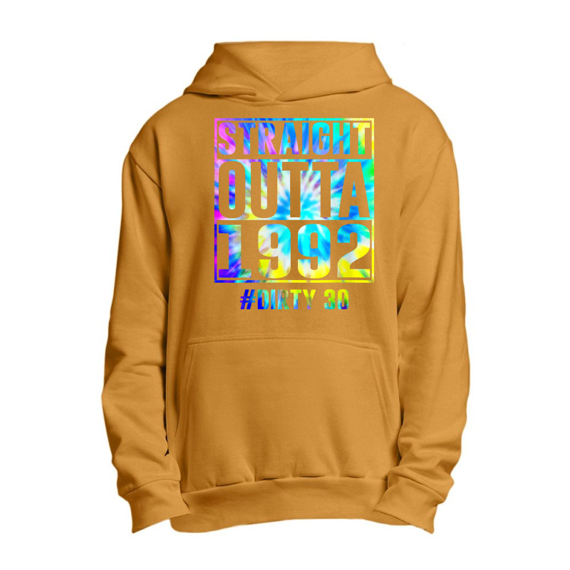 Straight Outta 1992 Dirty Thirty Funny 30th Birthday Gift T Shirt Urban Pullover Hoodie | Artistshot