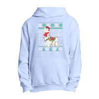 Fa La La Llama Christmas Santa Hat Lights Ugly Sweater 136 Urban Pullover Hoodie | Artistshot