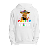 Cancer Messed With The Wrong Heifer Cow Lover Fight Cancer T Shirt Urban Pullover Hoodie | Artistshot