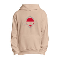 Greenland T  Shirt Two Hands Ripping Revealing Flag Of Greenland T  Sh Urban Pullover Hoodie | Artistshot