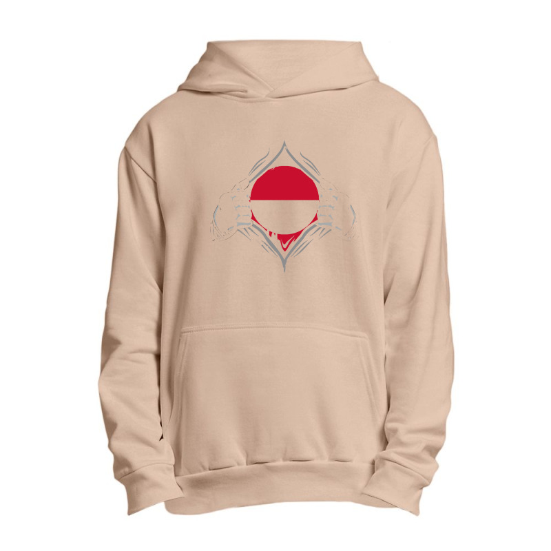 Greenland T  Shirt Two Hands Ripping Revealing Flag Of Greenland T  Sh Urban Pullover Hoodie | Artistshot