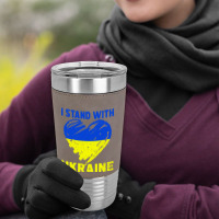 I Stand With  Heart Leatherette Tumbler | Artistshot