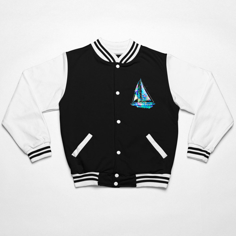 Sailing Boat T  Shirt Great Day To Go Sailing T  Shirt Bomber Jacket | Artistshot