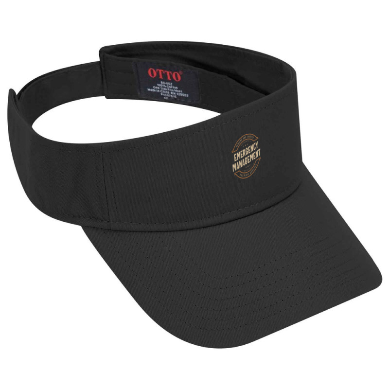 Funny Emergency Management Job Occupation Visor Hat | Artistshot