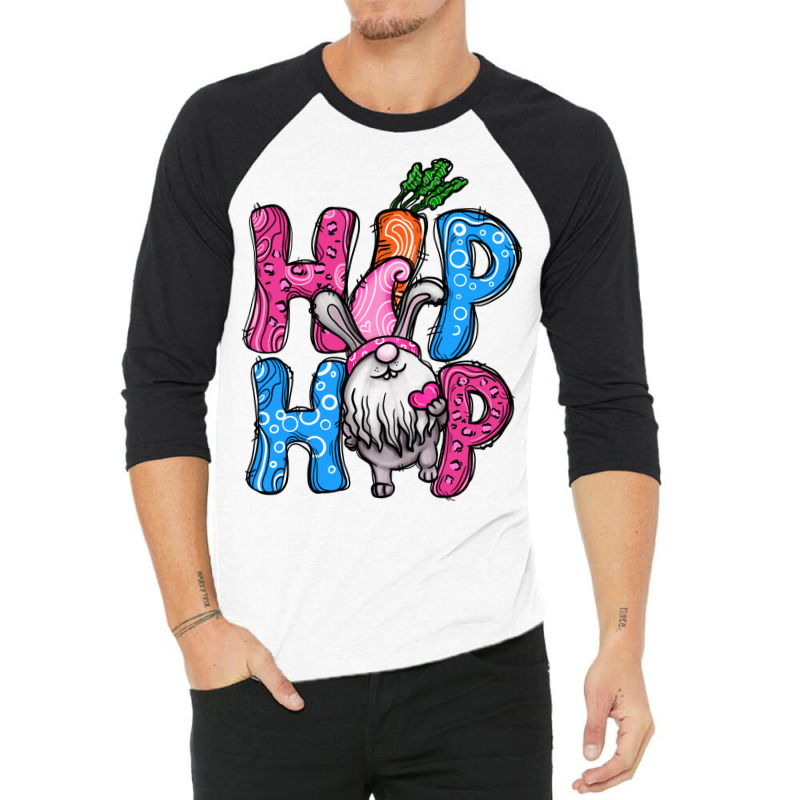 Easter Hip Hop Gnome 3/4 Sleeve Shirt | Artistshot