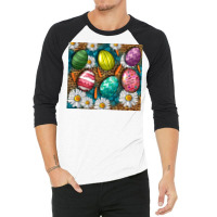 Easter Eggs 3/4 Sleeve Shirt | Artistshot