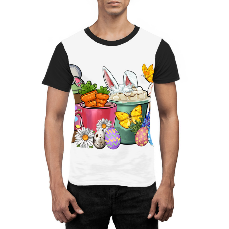 Easter Coffee Cups Graphic T-shirt | Artistshot