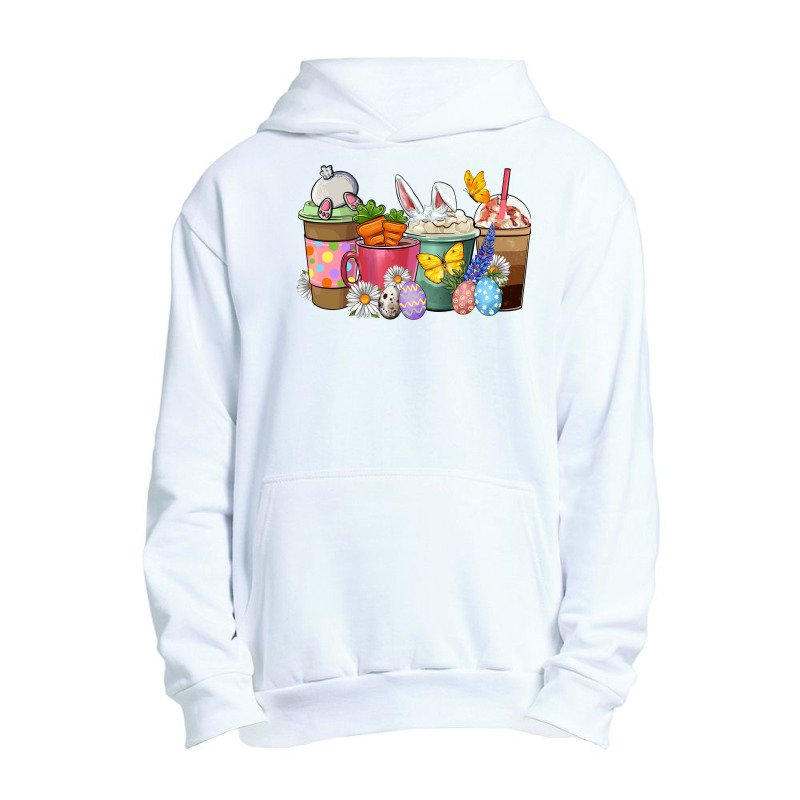 Easter Coffee Cups Urban Pullover Hoodie | Artistshot