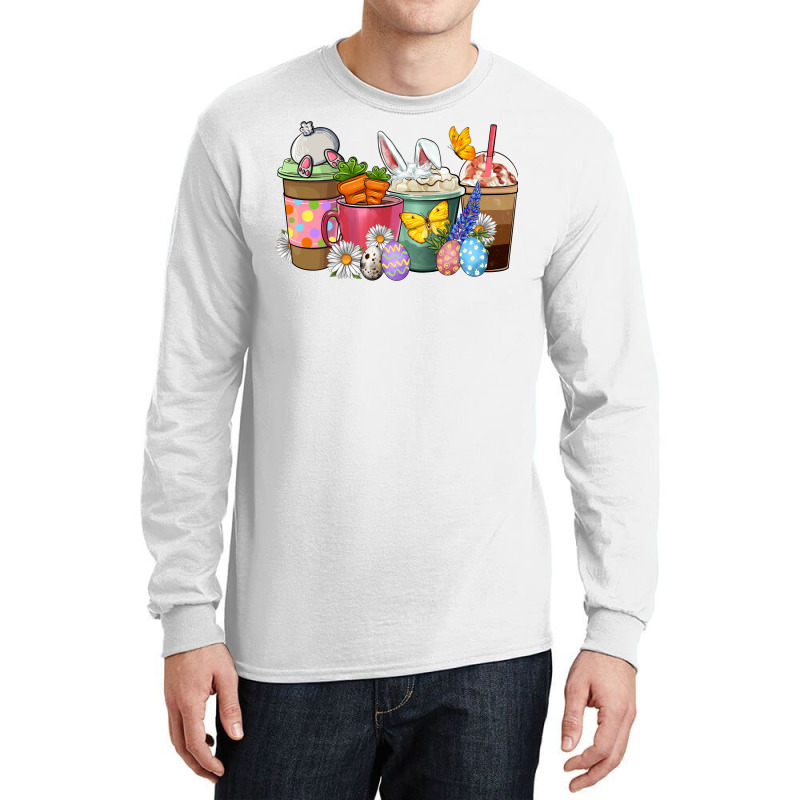 Easter Coffee Cups Long Sleeve Shirts | Artistshot