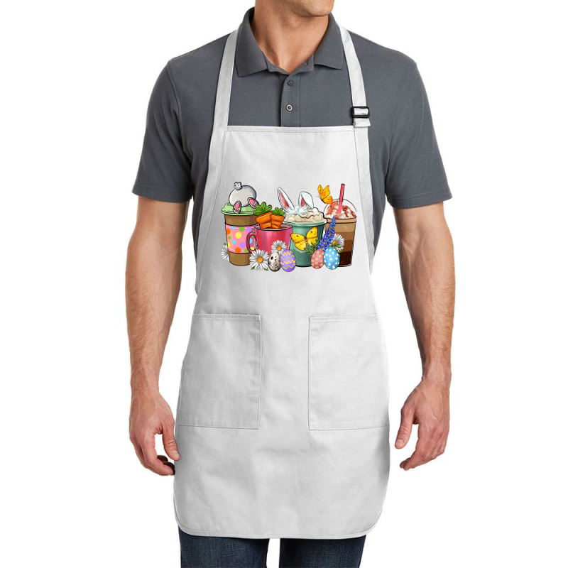 Easter Coffee Cups Full-length Apron | Artistshot