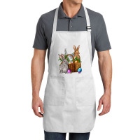 Bunnys Carrots Eggs With Basket Easter Full-length Apron | Artistshot