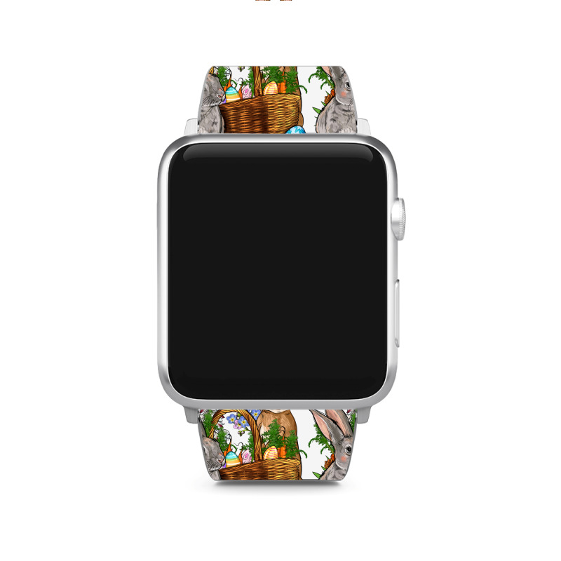 Bunnys Carrots Eggs With Basket Easter Apple Watch Band | Artistshot