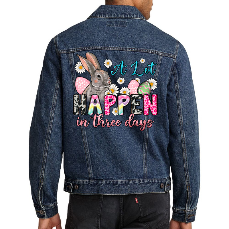 A Lot Can Happen In Three Days Men Denim Jacket | Artistshot