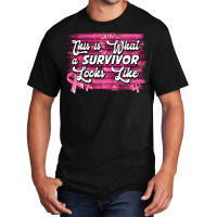 This Is What A Survivor Looks Like Breast Cancer Basic T-shirt | Artistshot