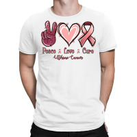 Peace Love Cure Uterine Cancer T-shirt | Artistshot