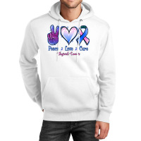 Peace Love Cure Thyroid Cancer Unisex Hoodie | Artistshot