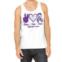 Peace Love Cure Testicular Cancer Tank Top | Artistshot