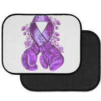 Domestic Violence Warrior Purple Ribbon Rear Car Mat | Artistshot