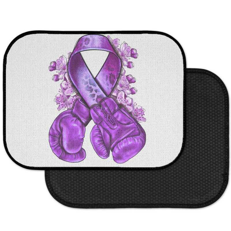 Domestic Violence Warrior Purple Ribbon Rear Car Mat | Artistshot