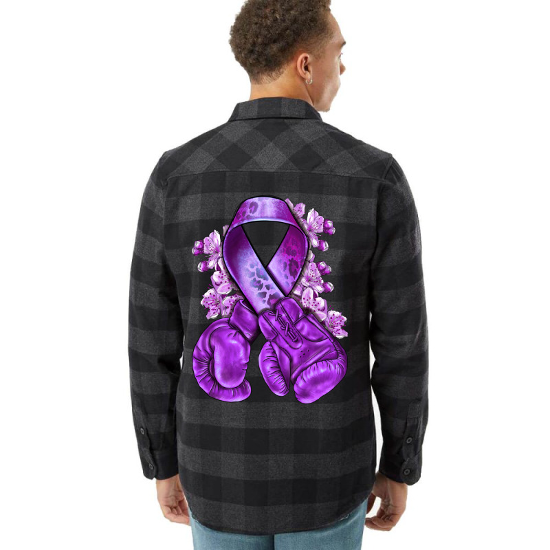 Domestic Violence Warrior Purple Ribbon Flannel Shirt | Artistshot