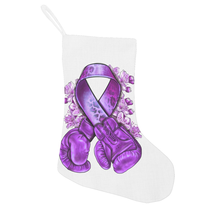 Domestic Violence Warrior Purple Ribbon Holiday Stocking | Artistshot