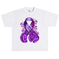 Domestic Violence Warrior Purple Ribbon Urban Heavy T-shirt | Artistshot