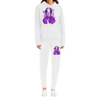 Domestic Violence Warrior Purple Ribbon Hoodie & Jogger Set | Artistshot