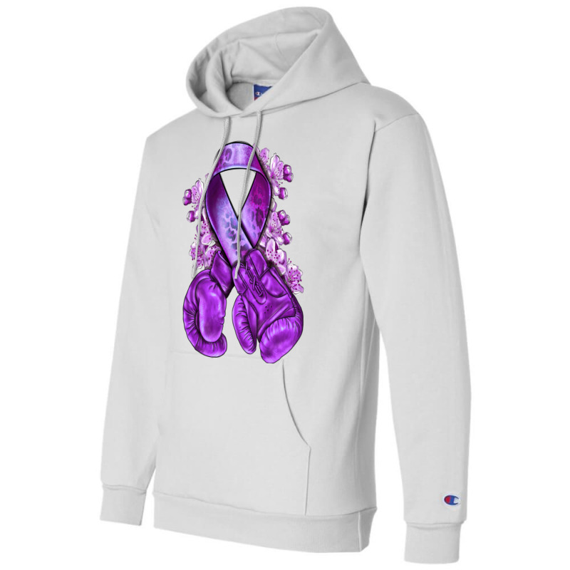 Domestic Violence Warrior Purple Ribbon Champion Hoodie | Artistshot