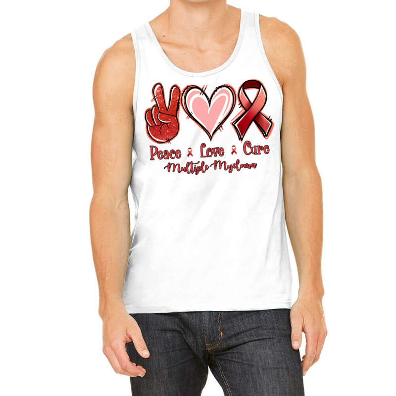 Peace Love Cure Multiple Myeloma Tank Top | Artistshot