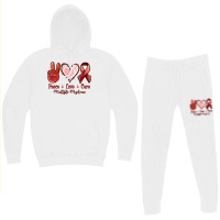 Peace Love Cure Multiple Myeloma Hoodie & Jogger Set | Artistshot