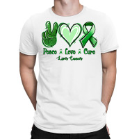 Peace Love Cure Liver Cancer T-shirt | Artistshot