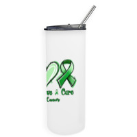 Peace Love Cure Liver Cancer Skinny Tumbler | Artistshot