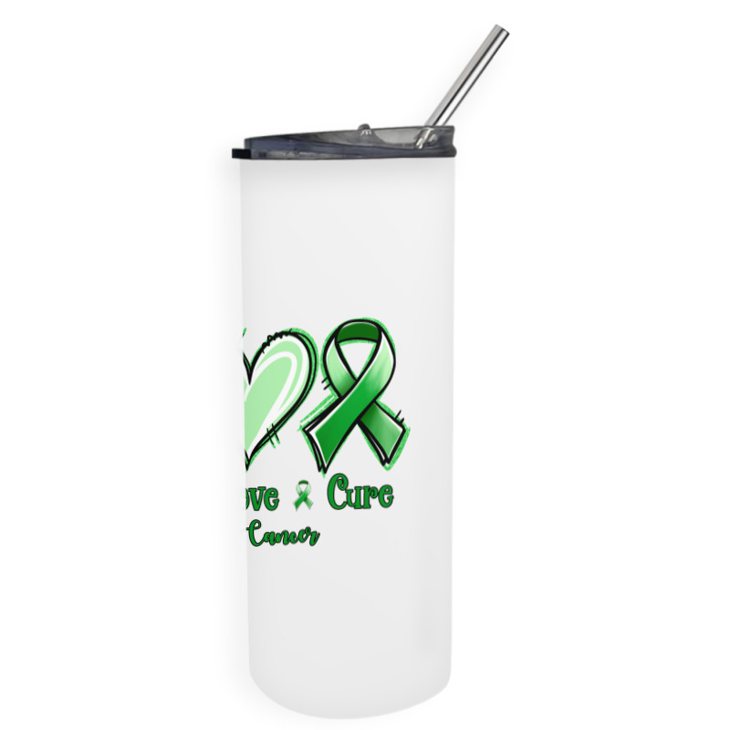 Peace Love Cure Liver Cancer Skinny Tumbler | Artistshot