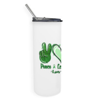 Peace Love Cure Liver Cancer Skinny Tumbler | Artistshot