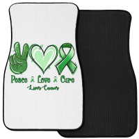 Peace Love Cure Liver Cancer Front Car Mat | Artistshot