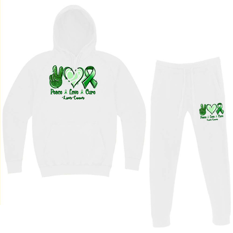 Peace Love Cure Liver Cancer Hoodie & Jogger Set | Artistshot