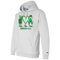 Peace Love Cure Gallbladder Cancer Champion Hoodie | Artistshot