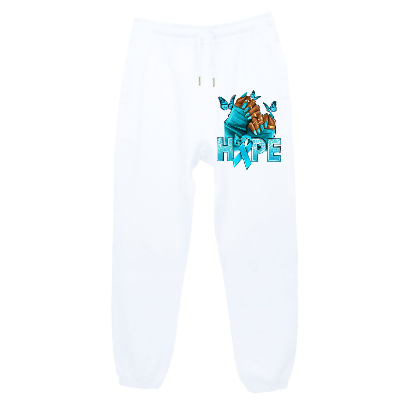 Hope Teal Ribbon Ovarian Cancer Nails Urban Sweatpant | Artistshot