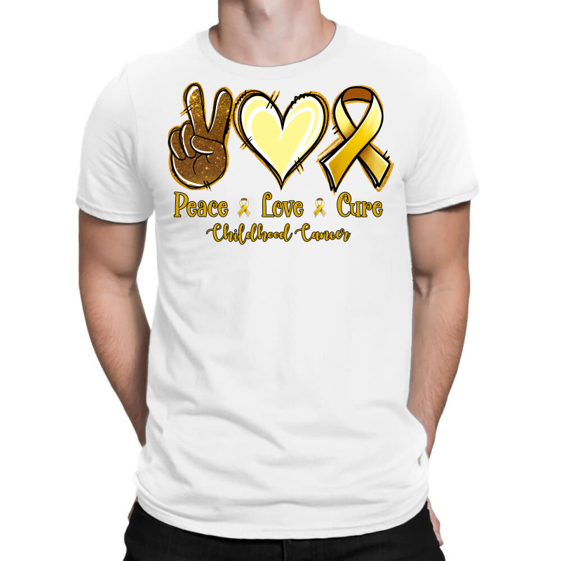 Peace Love Cure Bone Cancer T-shirt | Artistshot